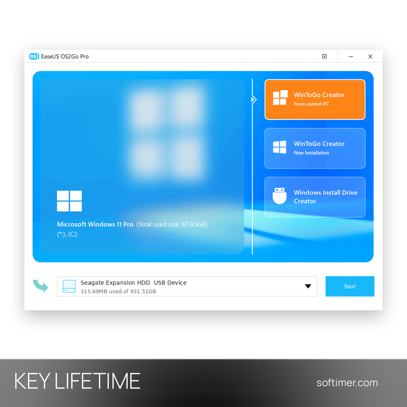EaseUS OS2Go - Lizenzschlüssel - Lifetime - Windows
