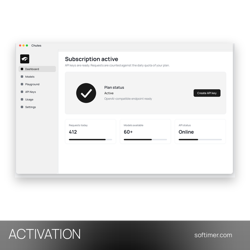 Chutes AI Balance 5 USD - АКТИВАЦИЯ на вашем аккаунте - Web