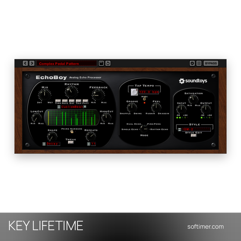 Soundtoys EchoBoy - Lizenzschlüssel / 2 Geräte - Lifetime - Mac / Windows