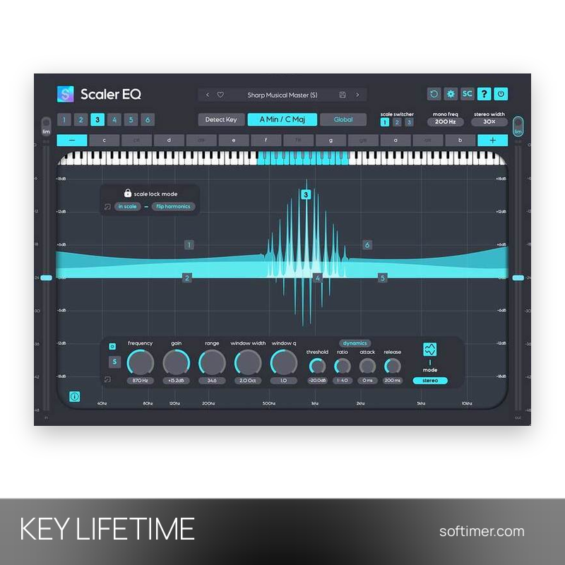 Scaler EQ - CHIAVE di licenza / 2 dispositivi - A vita - Mac / Windows