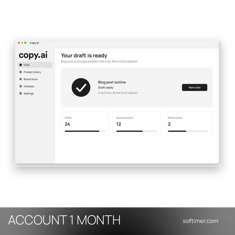 Copy.ai Agents - 1 Monat - ACCOUNT