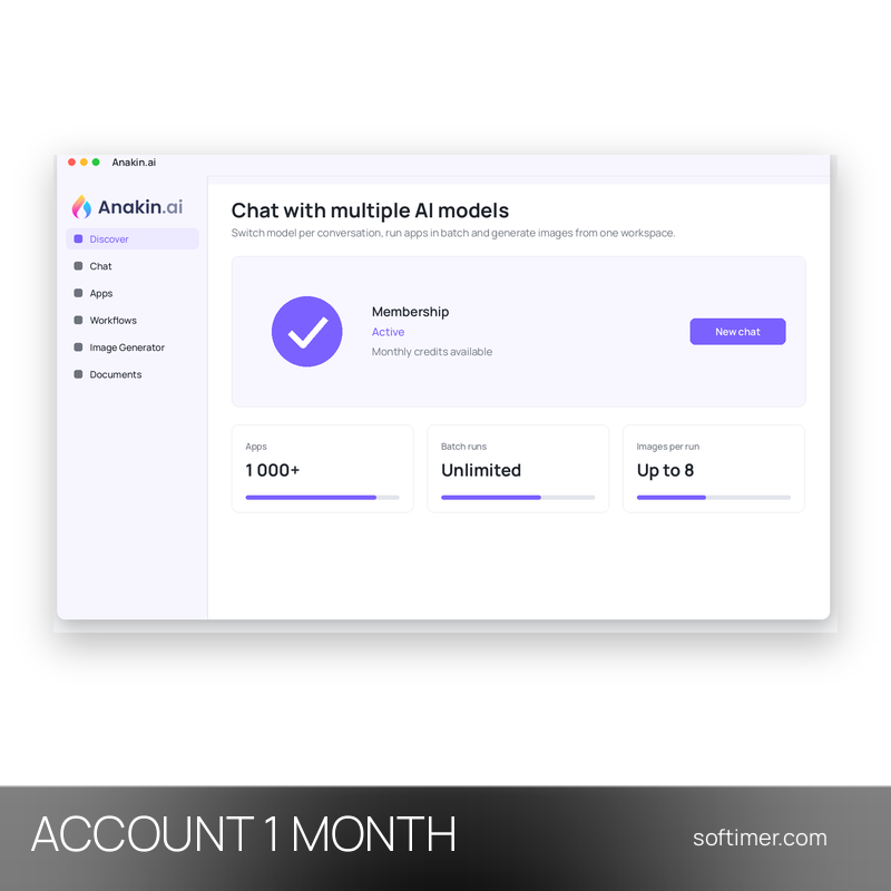 Anakin AI Pro - 1 mese - ACCOUNT