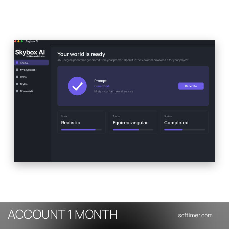 Skybox AI - 1 месяц - ACCOUNT