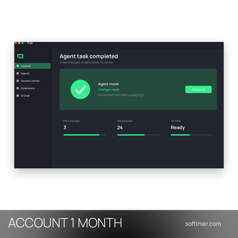 Trae IDE Pro - 1 mese - ACCOUNT