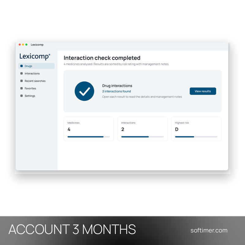 Lexicomp Premium - 3 Monate - ACCOUNT