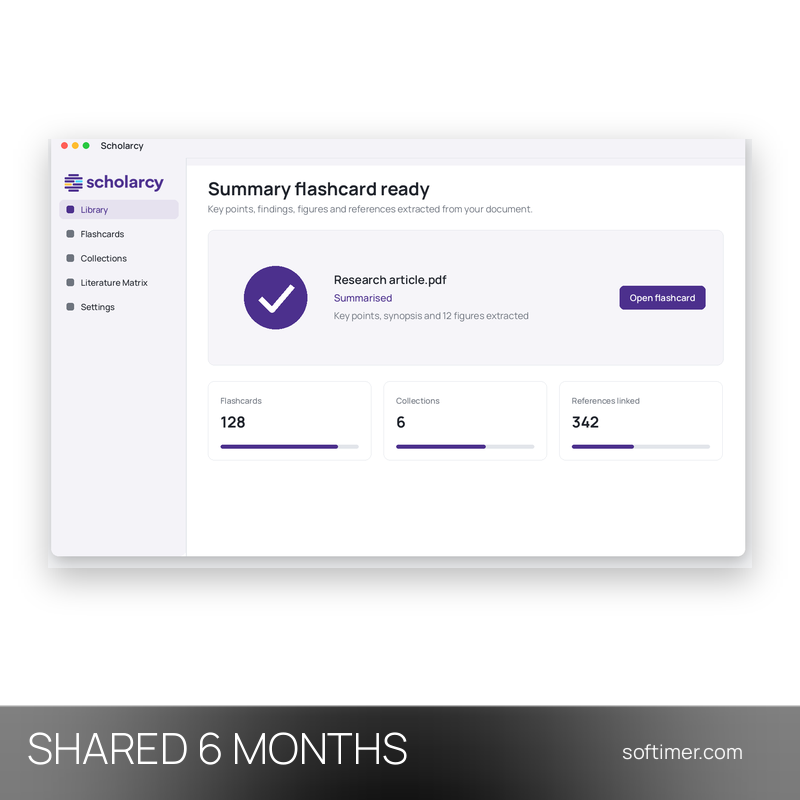 Scholarcy Personal Premium - 6 месяцев - Общий ACCOUNT