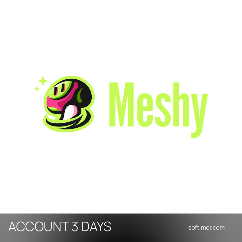 Meshy AI 3D 500 кредитов - 3 дня - ACCOUNT