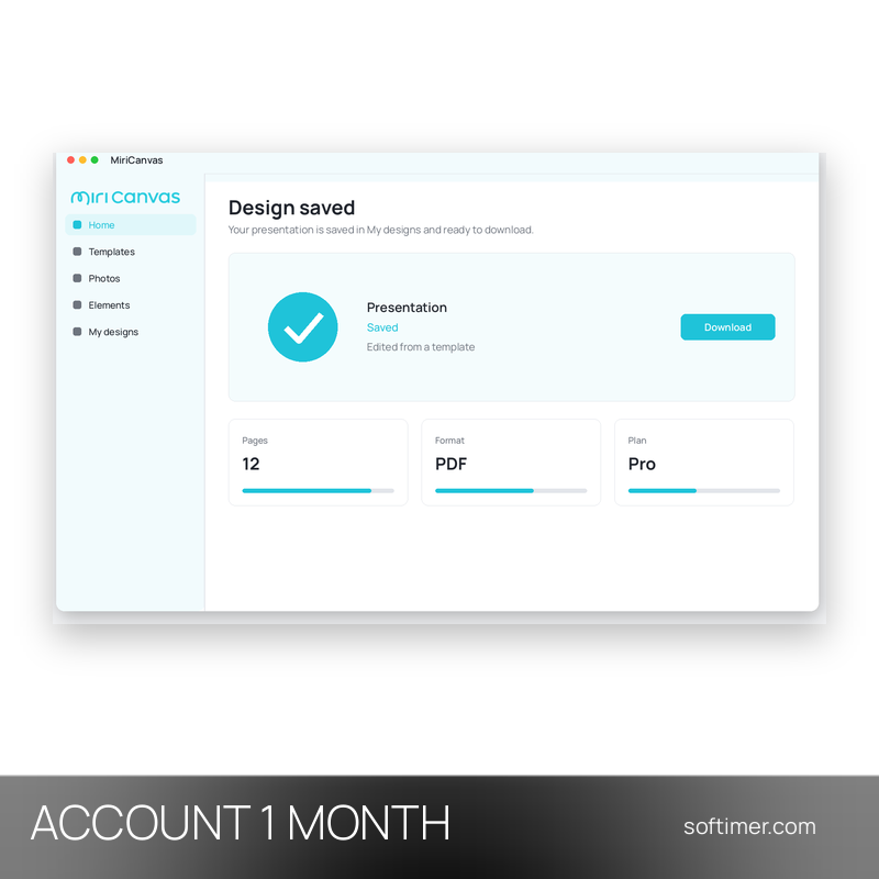 MiriCanvas Pro - 1 mese - ACCOUNT