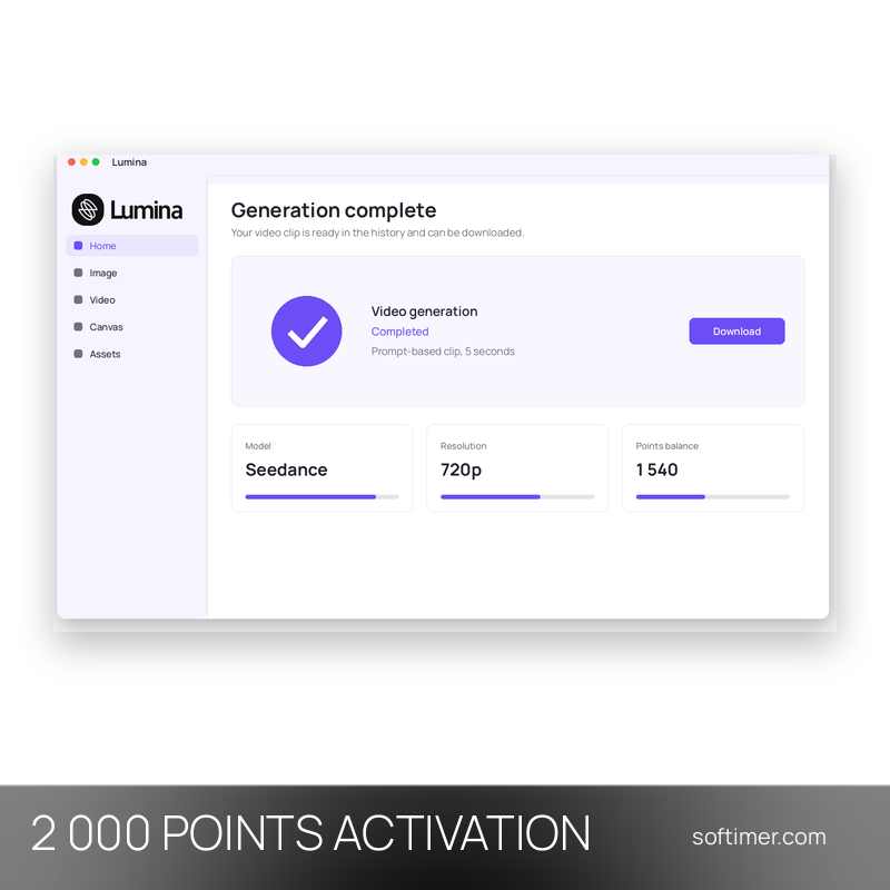 BytePlus Lumina 2 000 points - ACTIVATION sur votre compte - Web