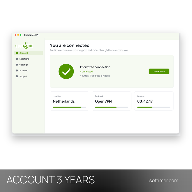Seed4.Me VPN Premium - 3 ans - ACCOUNT