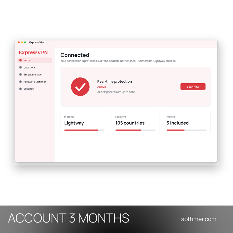 ExpressVPN - 3 Monate - ACCOUNT