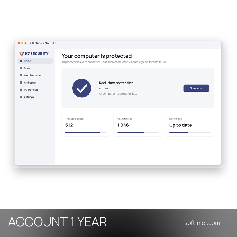 K7 Ultimate Security - 1 an - ACCOUNT