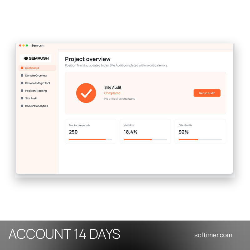 Semrush Guru - 14 Days - ACCOUNT