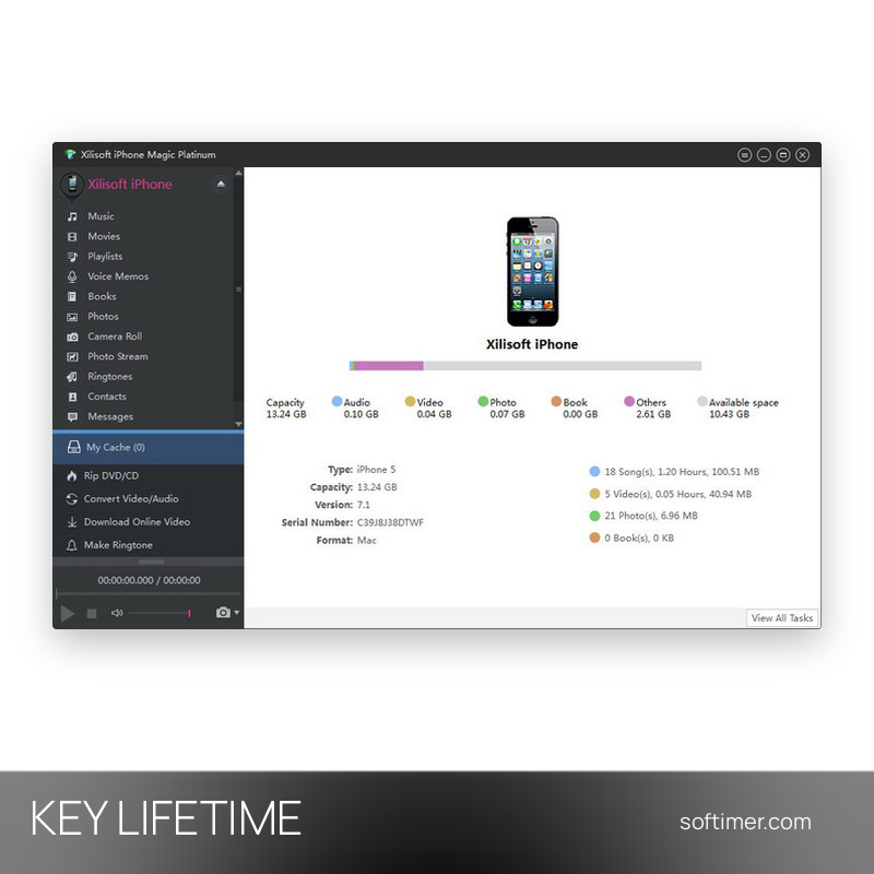 Xilisoft iPhone Magic Platinum - CHIAVE di licenza - A vita - Windows