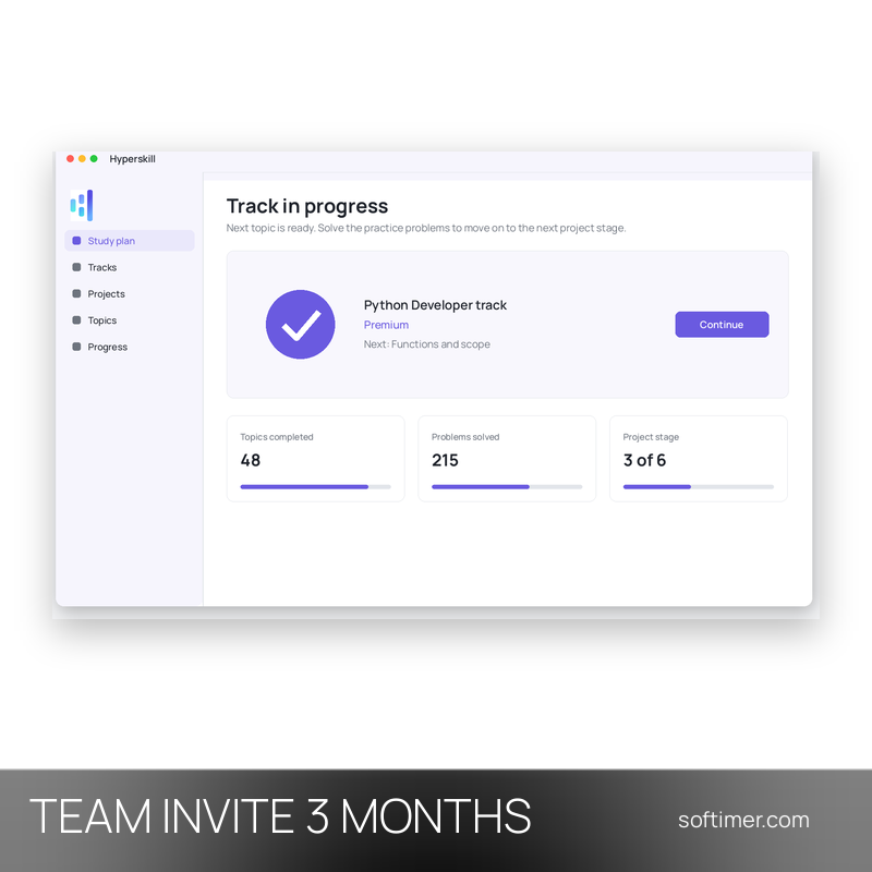 Hyperskill Premium - 3 Months TEAM INVITATION - Web
