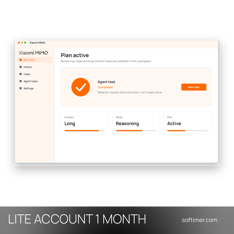 Xiaomi MiMo Lite - 1 mois - ACCOUNT