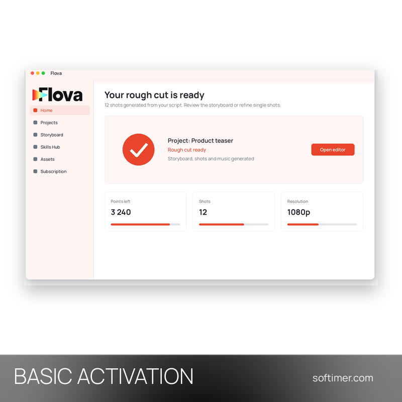 Flova AI Basic - AKTIVIERUNG auf Ihrem Konto 1 Monat - Web
