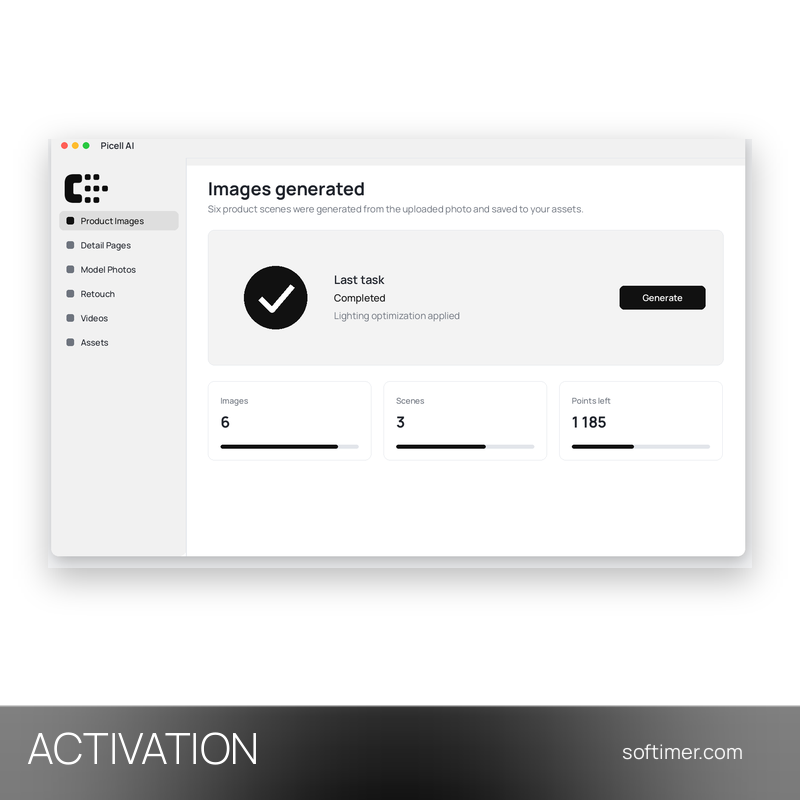 Picell AI Pro 3200 points - ACTIVATION sur votre compte - Web