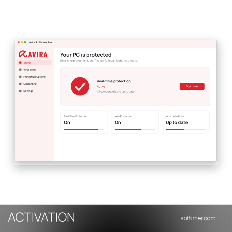 Avira Antivirus Pro - ACTIVATION sur votre compte 1 an - Windows