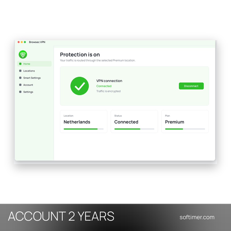 Browsec VPN Premium - 2 anni - ACCOUNT