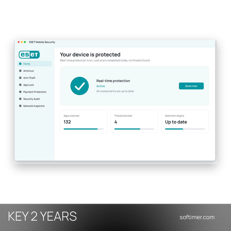 ESET Mobile Security - Lizenzschlüssel 2 Jahre - Android