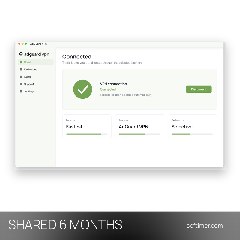 AdGuard VPN Premium - 6 Monate - Geteilter ACCOUNT