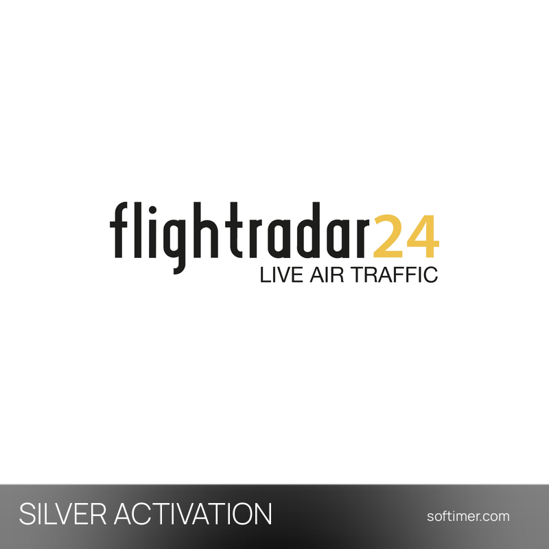 Flightradar24 Silver - 1 Month ACTIVATION on your account - Multi-platform