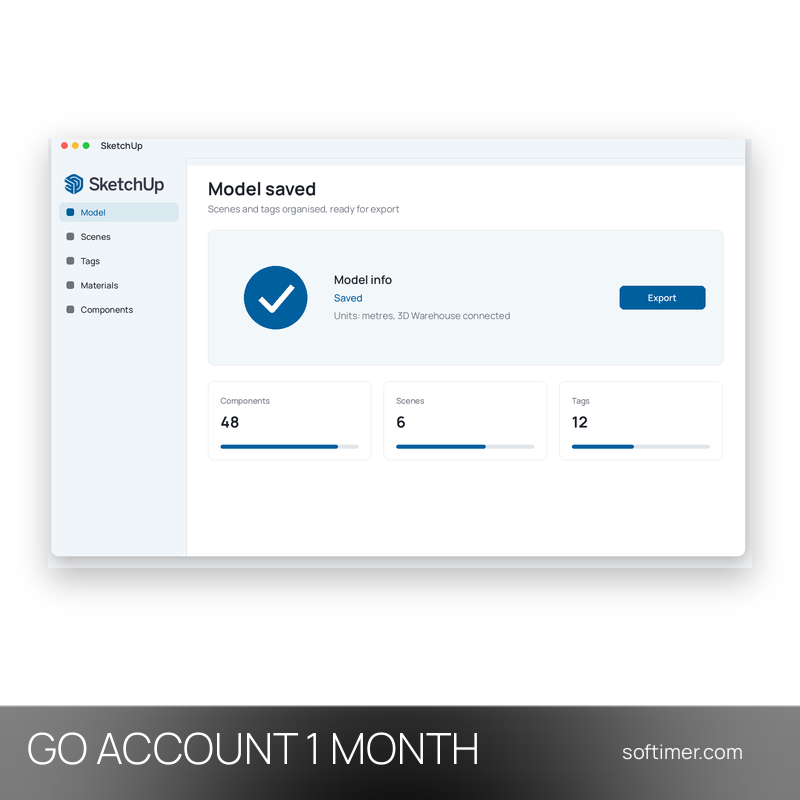 SketchUp Go - 1 месяц - ACCOUNT