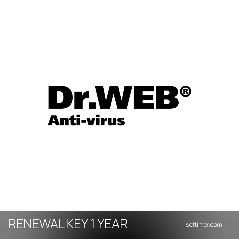 Dr.Web Mobile Security Renewal - CLÉ de licence 1 an / 3 appareils - Android