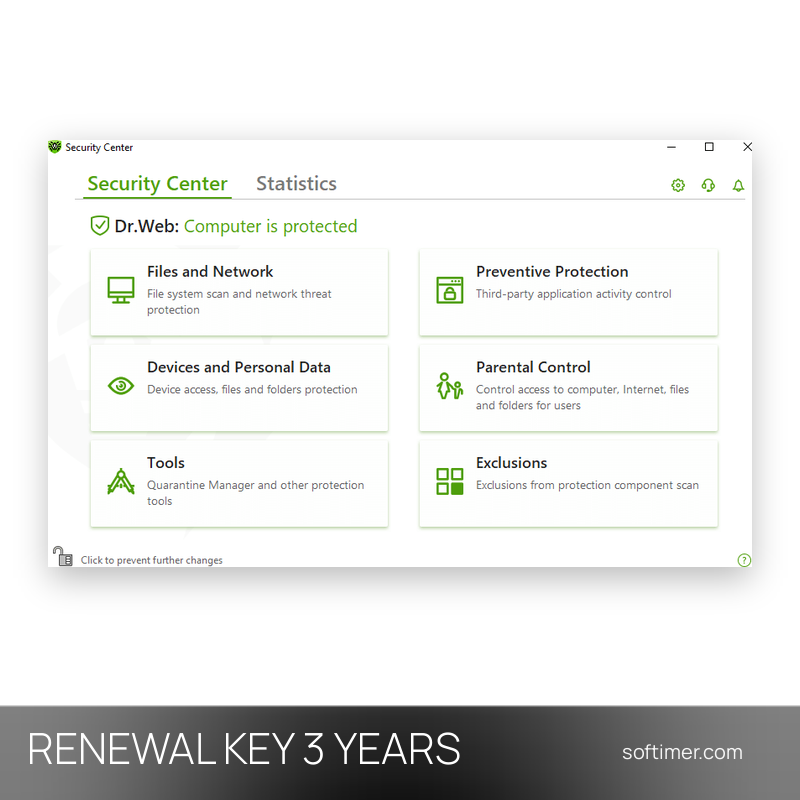 Dr.Web Security Space Renewal - Lizenzschlüssel 3 Jahre - Windows