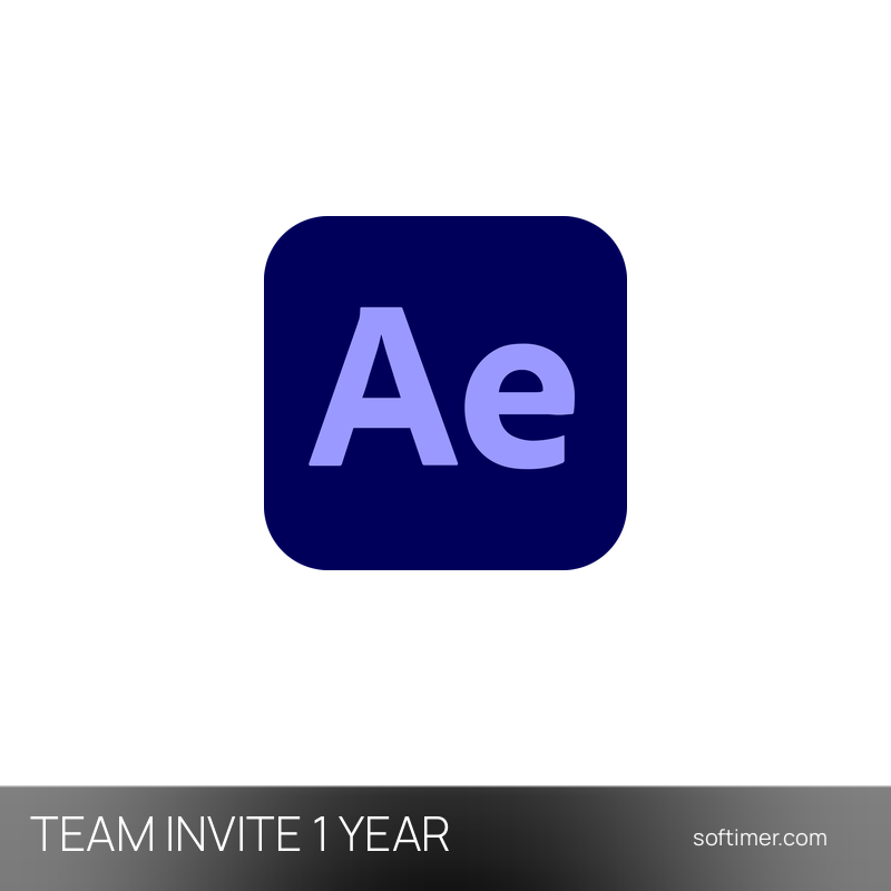 Adobe After Effects - INVITATION ÉQUIPE 1 an / 2 appareils - Mac / Windows