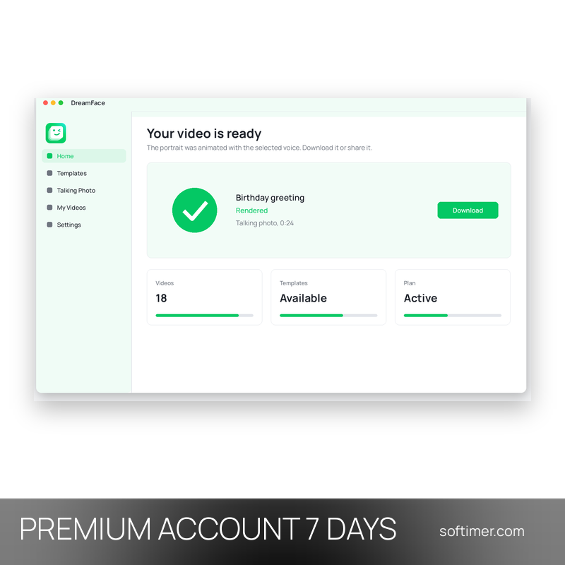 DreamFace Premium - 7 giorni - ACCOUNT