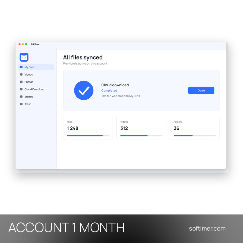 PikPak - 1 месяц - ACCOUNT
