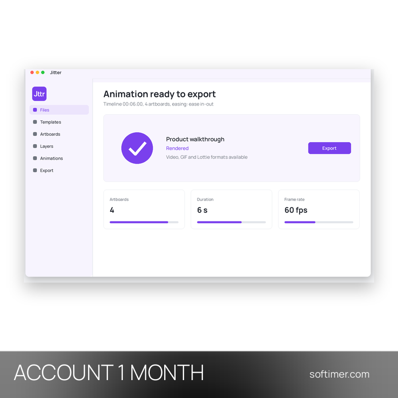 Jitter Pro - 1 Monat - ACCOUNT