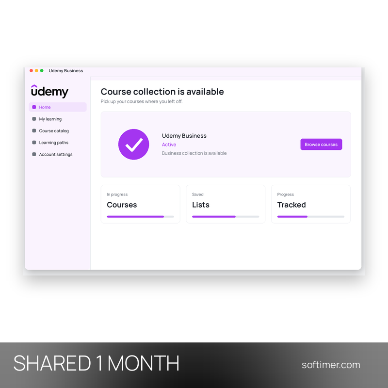 Udemy Business - 1 месяц - Общий ACCOUNT