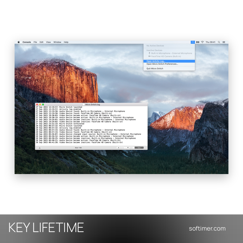Micro Snitch - CLÉ de licence - À vie - Mac