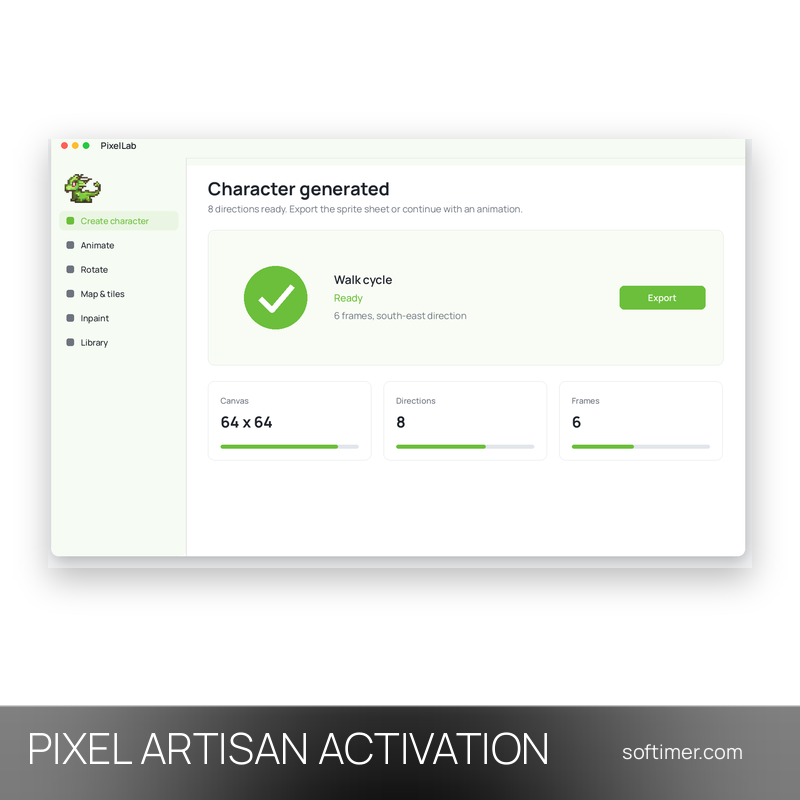PixelLab Pixel Artisan - ATTIVAZIONE sul tuo account 1 mese - Web