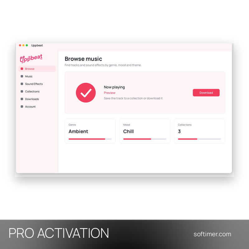 Uppbeat Pro - ATTIVAZIONE sul tuo account 1 mese - Web