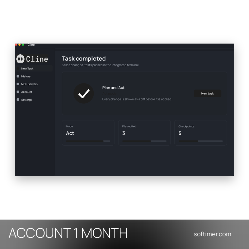 Cline Pass - 1 месяц - ACCOUNT