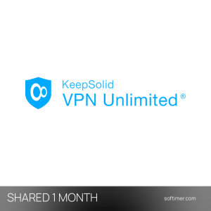 KeepSolid VPN Unlimited - 2 устройства / 1 месяц - Общий ACCOUNT