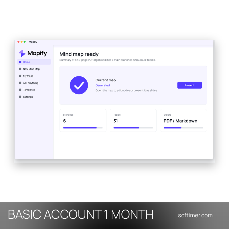 Mapify Basic - 1 Monat - ACCOUNT