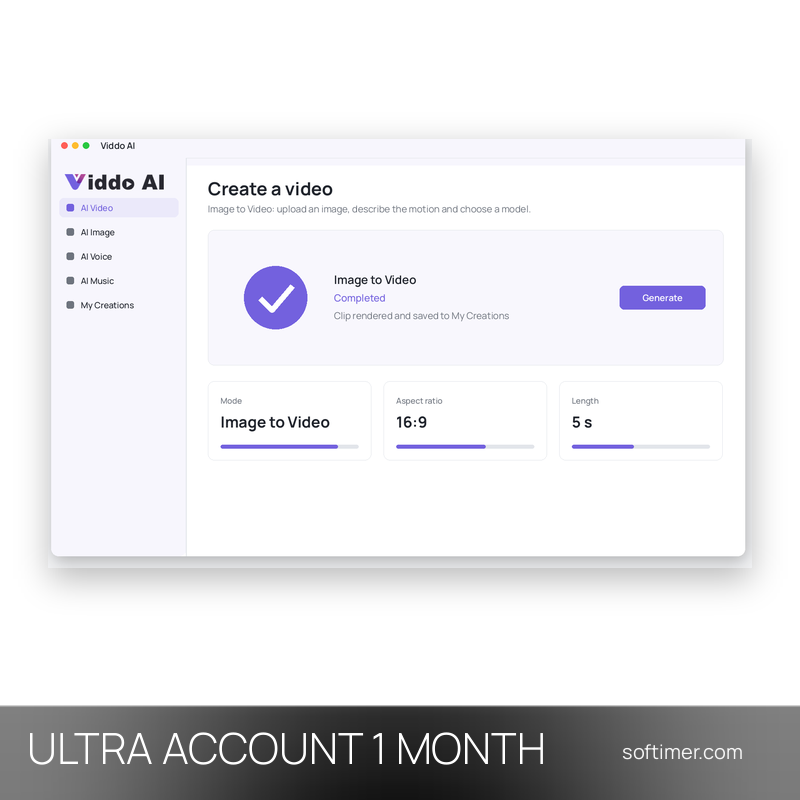 Viddo AI Ultra - 1 Monat - ACCOUNT