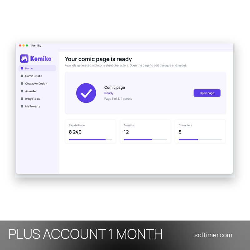 Komiko Plus - 1 месяц - ACCOUNT
