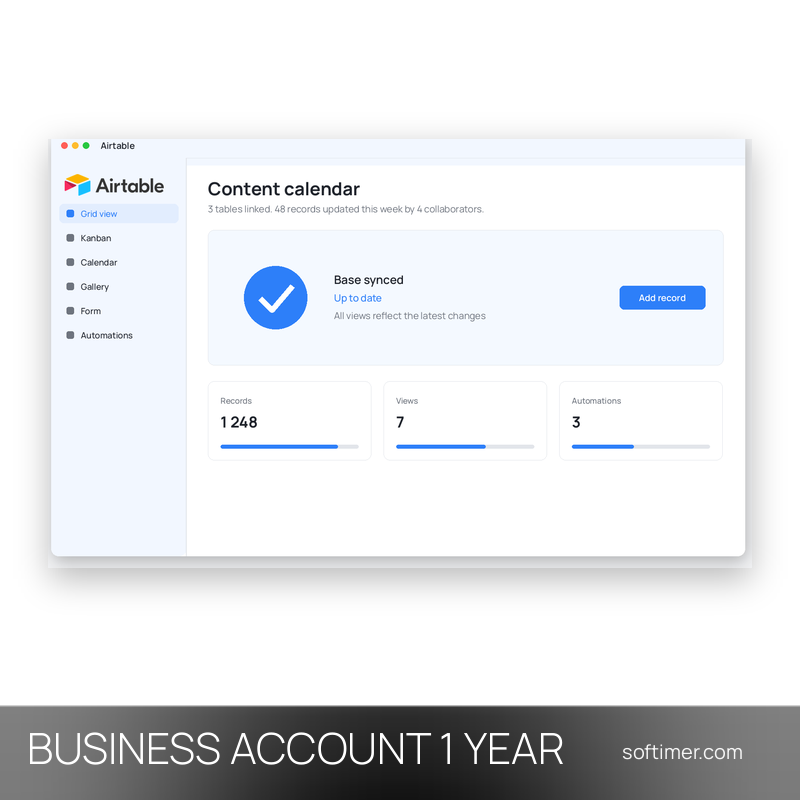 Airtable Business - 1 Year - ACCOUNT