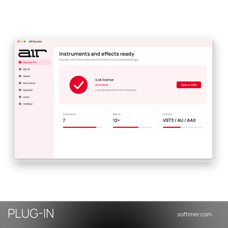 AIR Bundle - PLUG-IN License - Windows / Mac