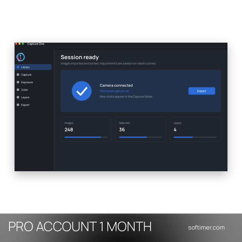 Capture One Pro - 1 Monat - ACCOUNT