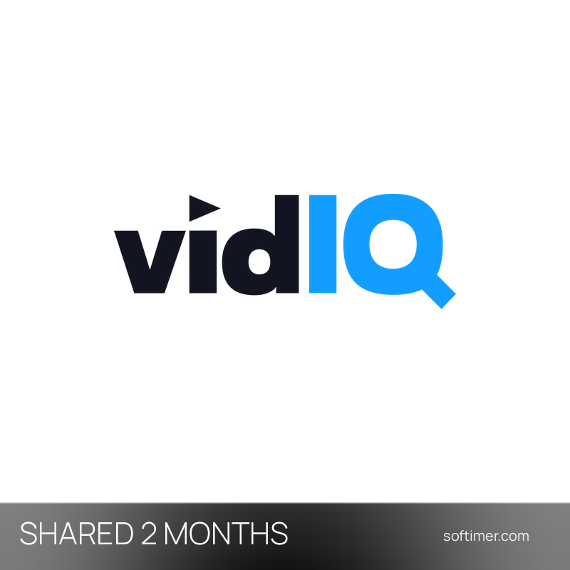 VidIQ Max - 2 mois - ACCOUNT partagé
