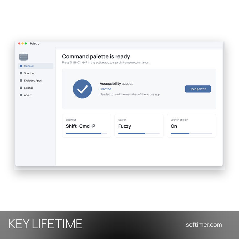 Paletro - Lizenzschlüssel / 2 Geräte - Lifetime - Mac