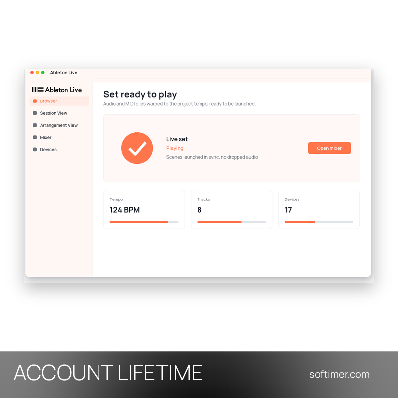 Ableton Live Intro 12 - Lifetime - ACCOUNT