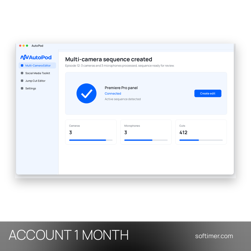 AutoPod - 1 месяц - ACCOUNT